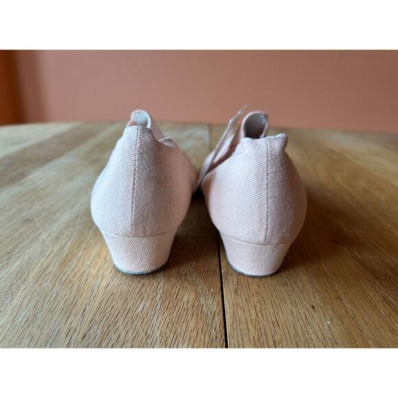 Sansha Magnifica Pink Canvas Ballet Teaching and Character Shoes 12M TE6 US 9 - Picture 4 of 6